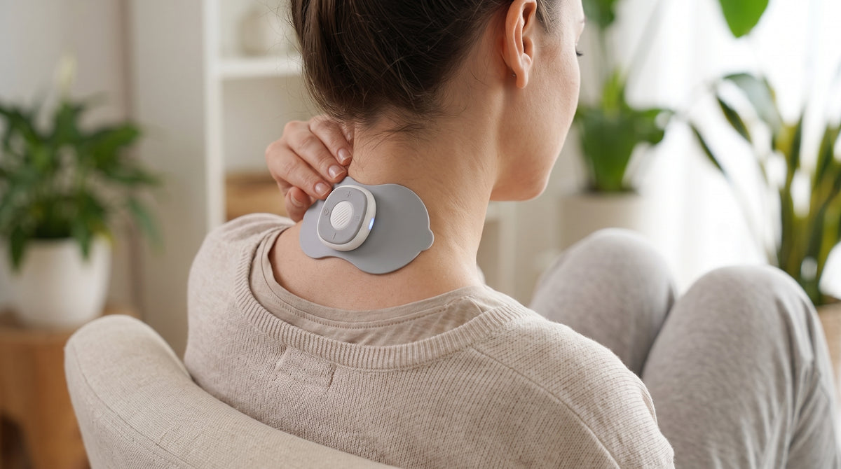 RecoverPatch™ – Parches de Electroestimulación Inteligente 2 en 1 (con Estuche de Carga)
