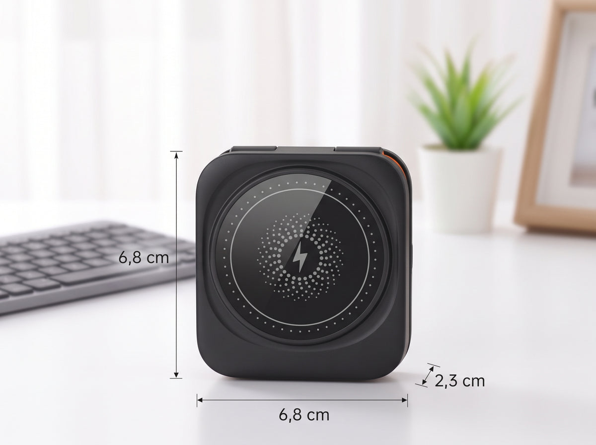 Cargador Inalámbrico Portátil 3 en 1 para Móvil, Reloj y Auriculares