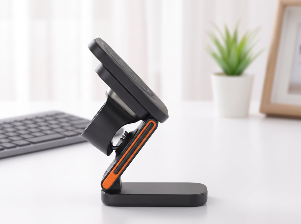 Cargador Inalámbrico Portátil 3 en 1 para Móvil, Reloj y Auriculares