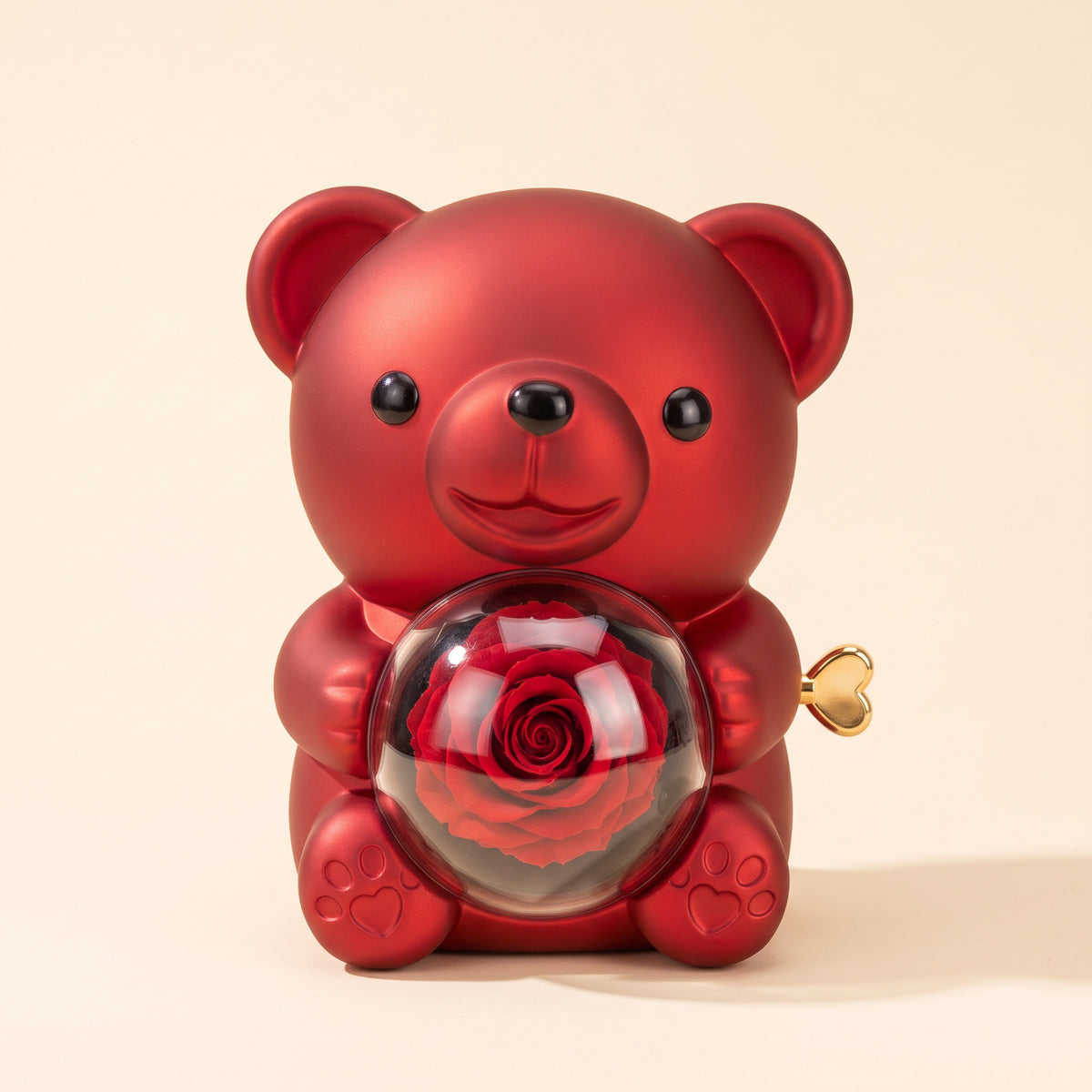 El regalo perfecto para tu pareja - Oso con rosa eterna™