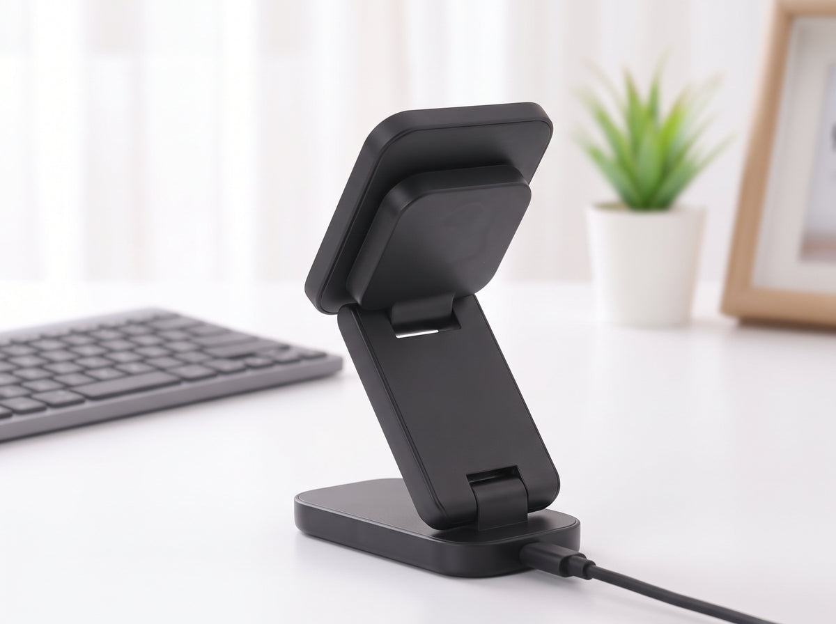 Cargador Inalámbrico Portátil 3 en 1 para Móvil, Reloj y Auriculares